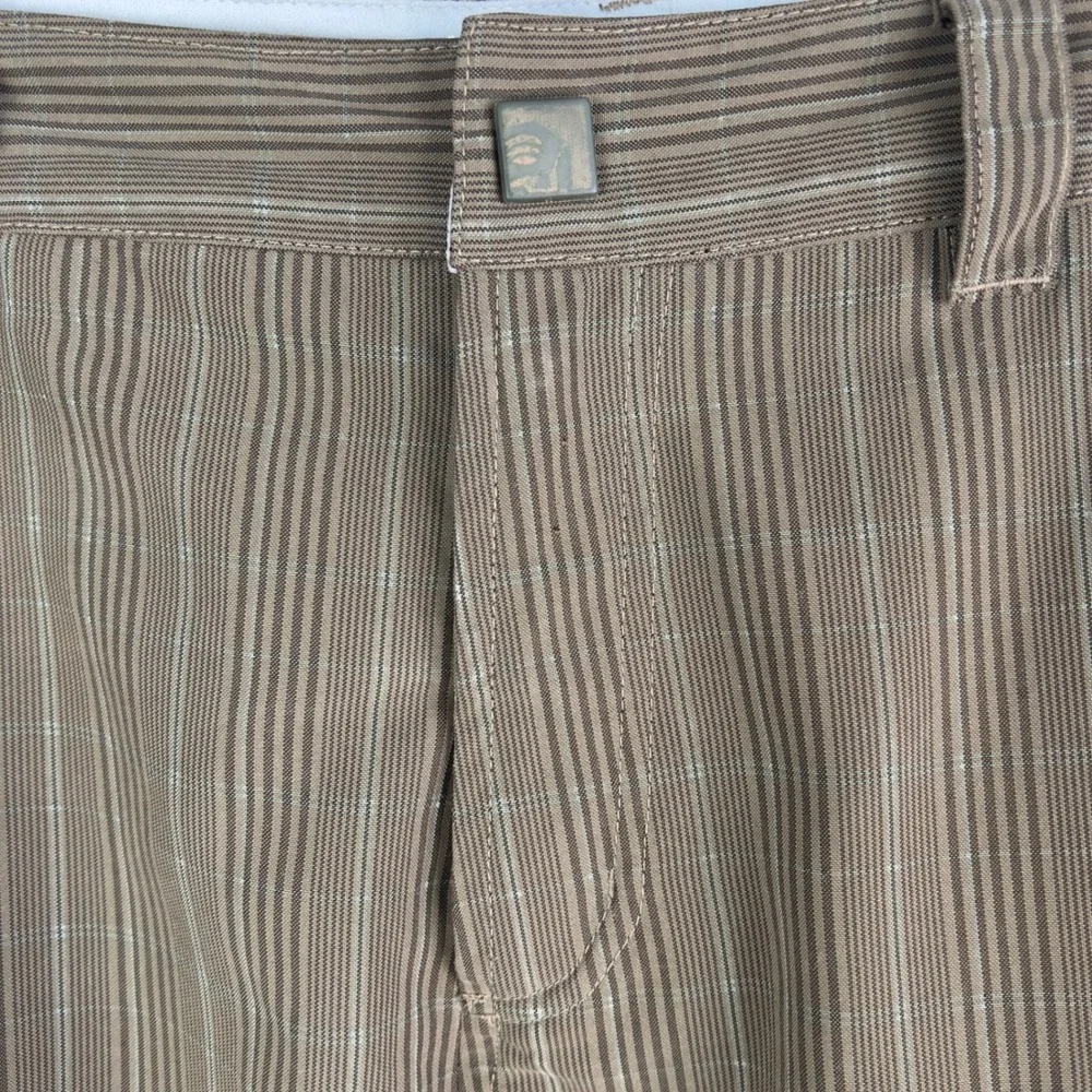 Mountain Hardwear Mens Brown Striped Cargo Shorts Size Large Gorpcore Outdoor